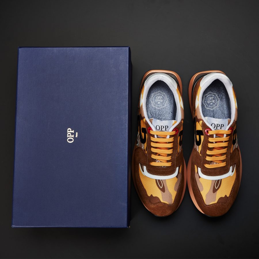 Lace-Up Suede Sneaker Yellow - Image 7