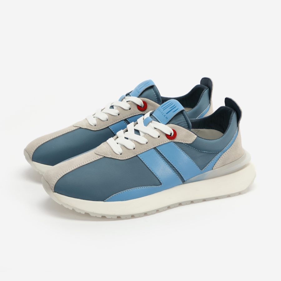 Light Blue Nylon Bumpr Sneakers - Image 3