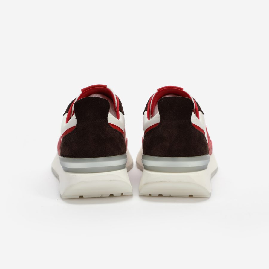Red Nylon Bumpr Sneakers - Image 4