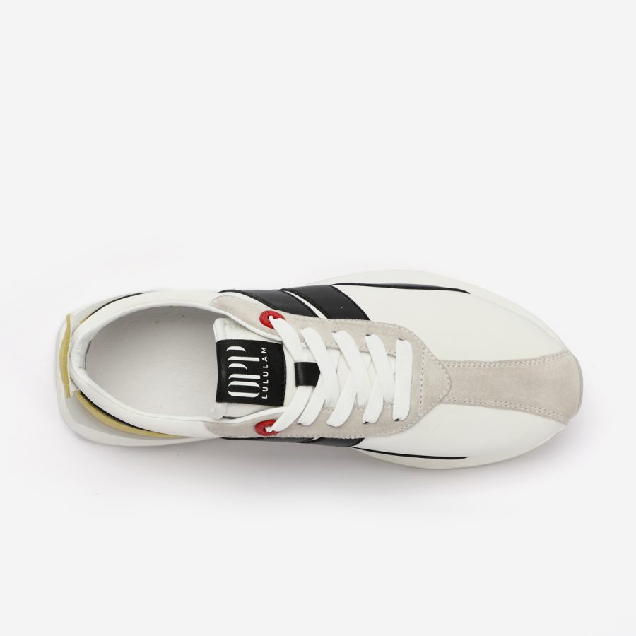 White Nylon Bumpr Sneakers - Image 5