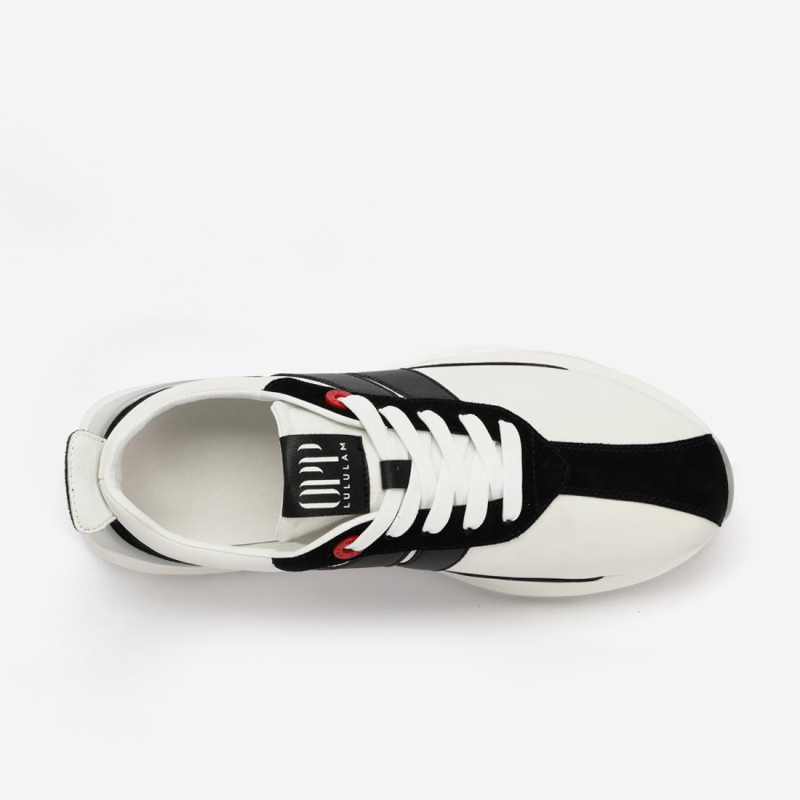 Women White Nylon Bumpr Sneakers - Image 5