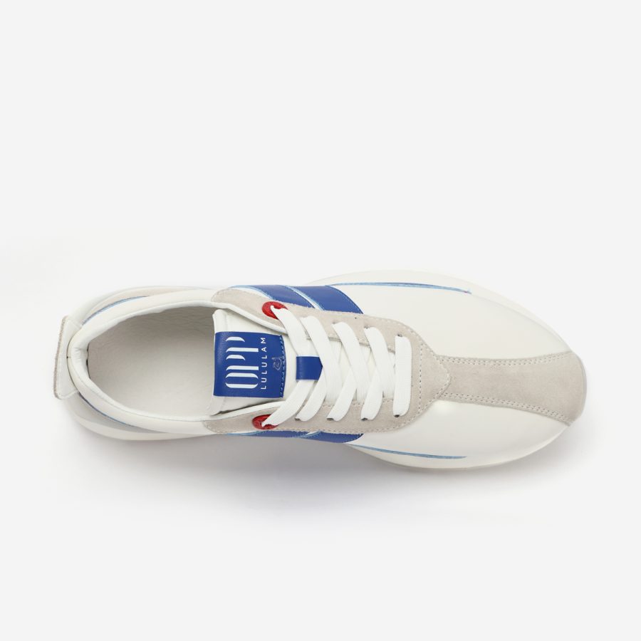White Nylon Bumpr Sneakers - Image 5