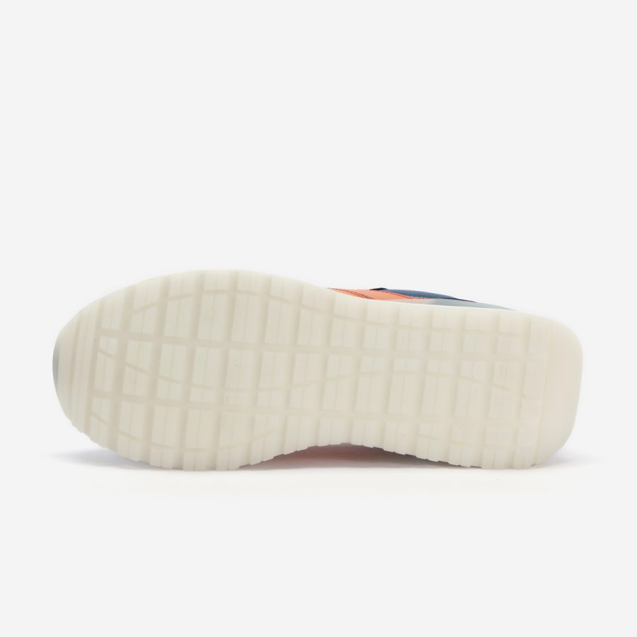 Women Blue Nylon Bumpr Sneakers - Image 6