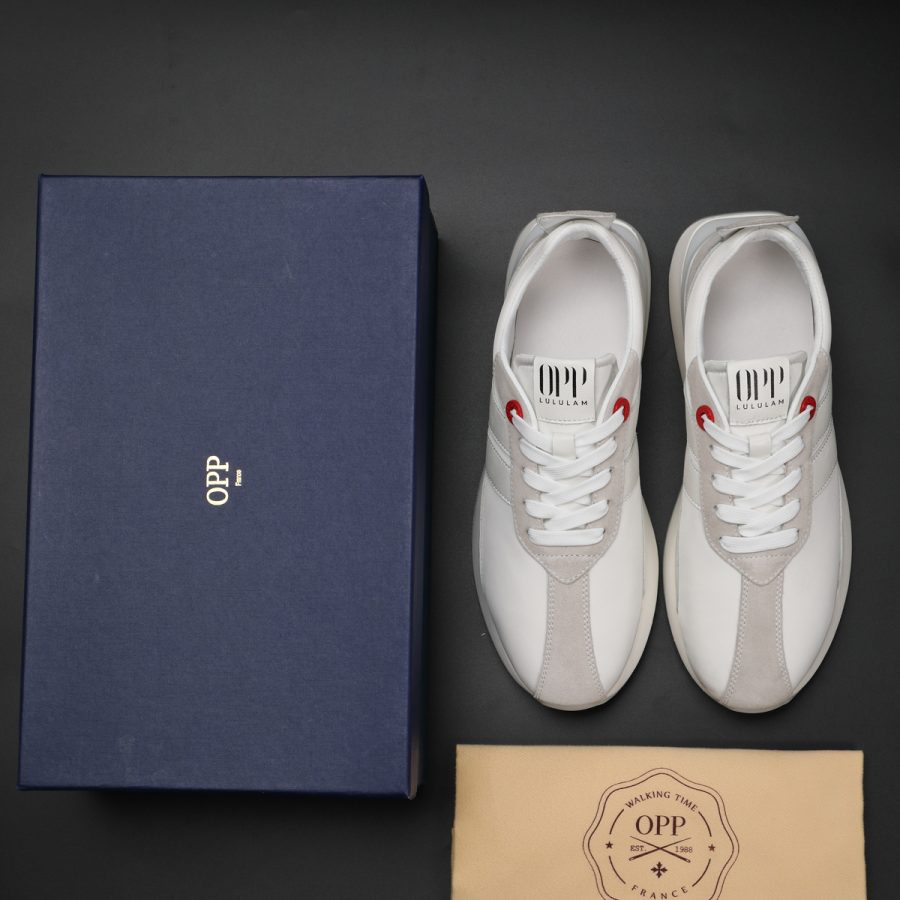 White Nylon Bumpr Sneakers - Image 7