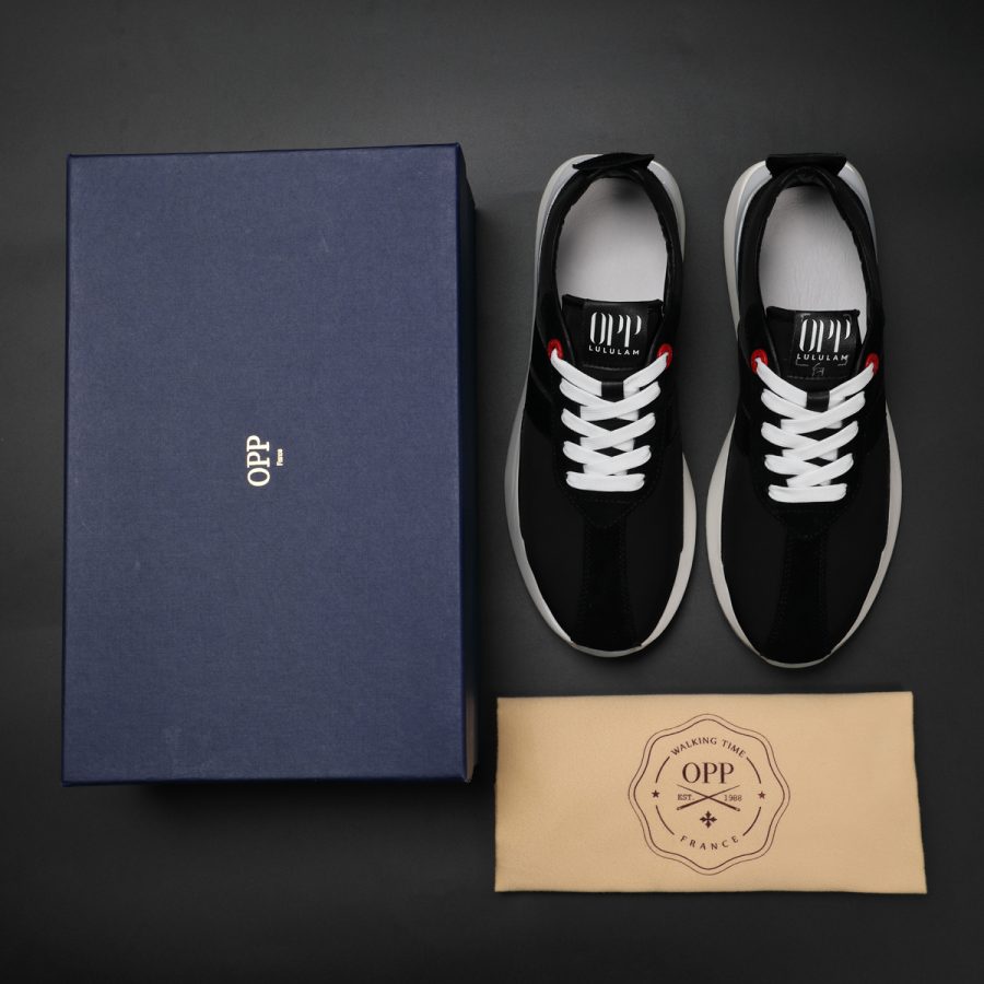 Black Nylon Bumpr Sneakers - Image 7