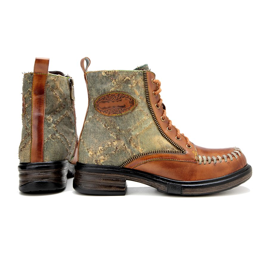 Women Splicing Pattern Martin Boots