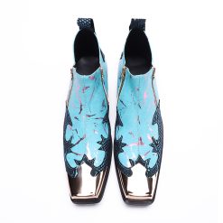 Men Pointed Toe Chelsea Boots Blue-MA7B220331 (4)
