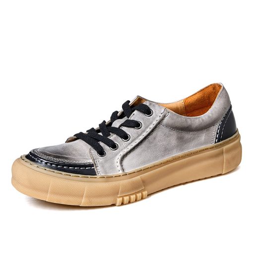 Men Leather Breathable Casual Shoes