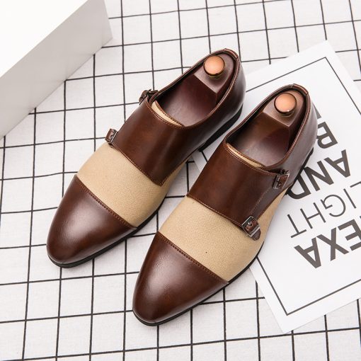 Colorblock Stitched Buckle Monks (7)
