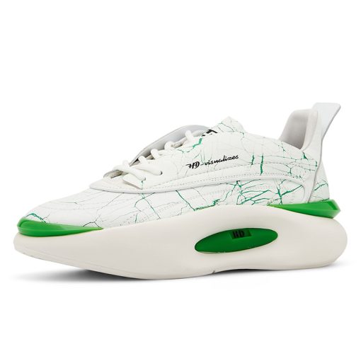 Lace-Up Camouflage Sneakers Green