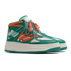 Lace-Up-High-Top-Sneakers-Green