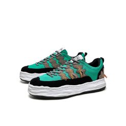 Lace-Up-Platform-Sneakers-Green