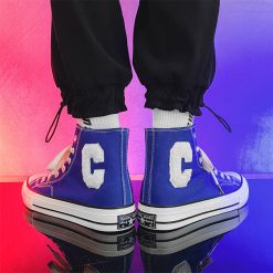 Men-High-Top-Letter-C-Canvas-Shoes-Blue-02