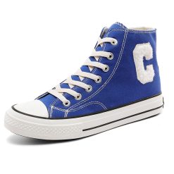 Men-High-Top-Letter-C-Canvas-Shoes-Blue