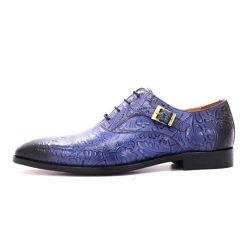 Men Printed Pointed Toe Oxfords