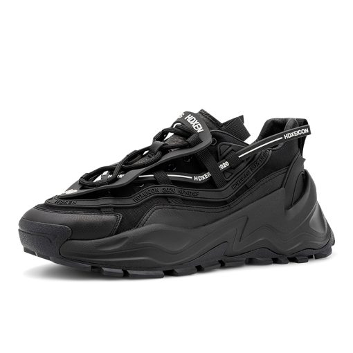 Platform Mesh Sneakers Black