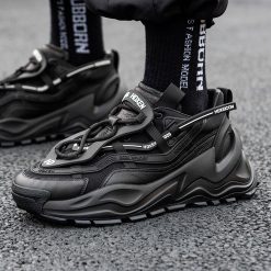 Platform Mesh Sneakers Black-MA052601 (4)