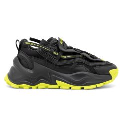 Platform Mesh Sneakers Black and Green-MA0527 (5)