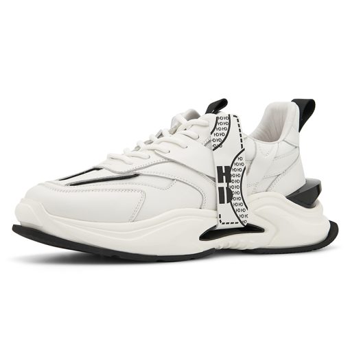 Vintage Panelled Sneakers White