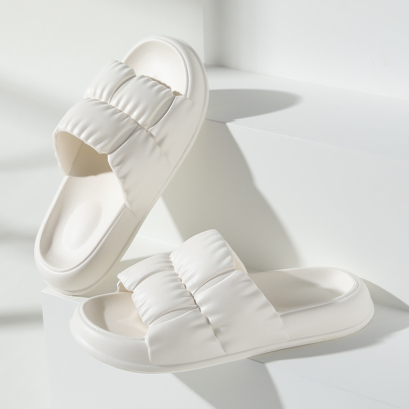 White Best Summer Women's Cute Slippers EVA Sole Shoes