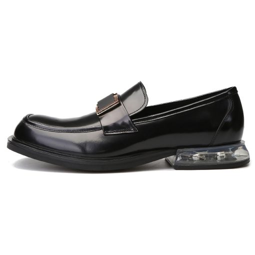Air Cushion British Style Loafers Black