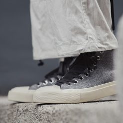 High Top Suede Casual Shoes Grey -MA02184 (3)