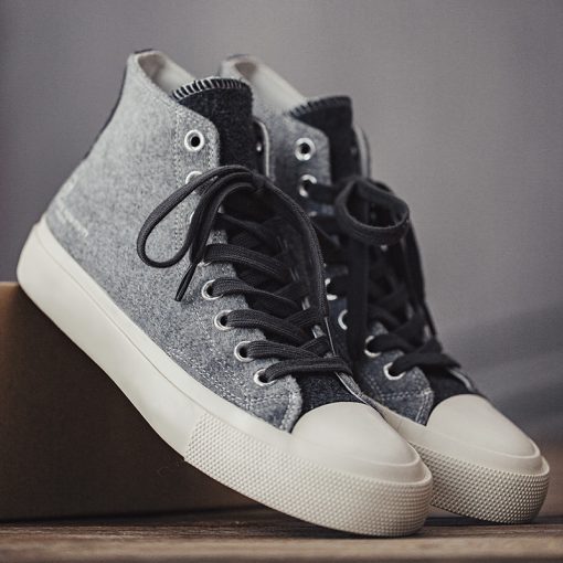 High Top Suede Casual Shoes Grey -MA02184 (4)