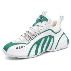 Lace-up-Rubber-Sole-Sneakers-Green