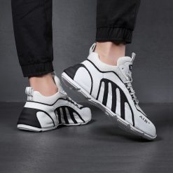 Lace-up-Rubber-Sole-Sneakers-White-02