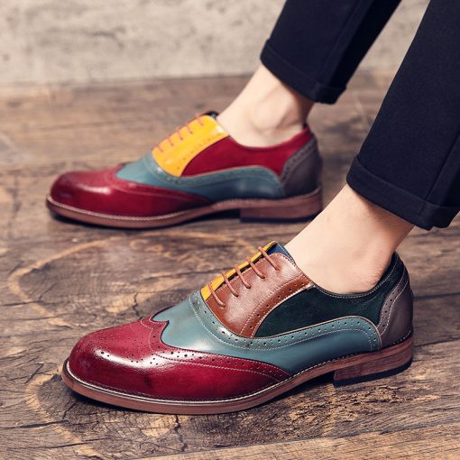 Men-Leather-Oxfords-Red-01