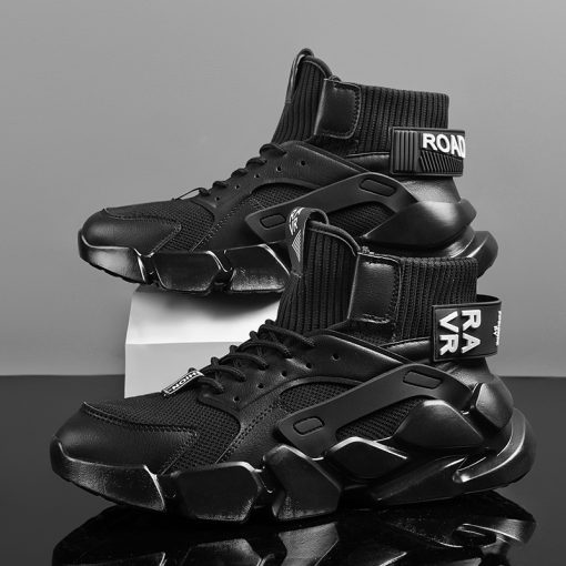 Men-Mesh-High-Top-Sneakers-Black-01