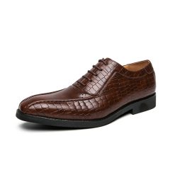 Mens-Pointed-Toe-British-Business-Oxfords
