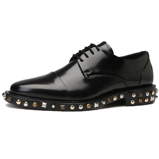 Studded British Leather Oxfords