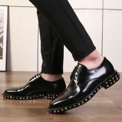Studded British Leather Oxfords-MA0414401 (4)