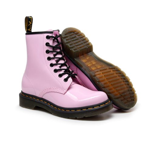 Women Patent Leather British Boots Pink-WA0111114 (5)
