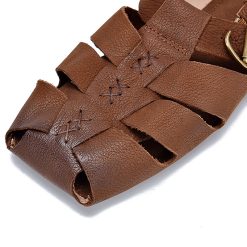 Women Square Toe Wrapped Toe Sandals-WA078595 (4)