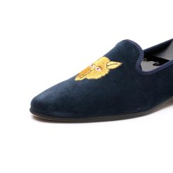 British Style Embroidered Loafers Blue-MA0421019 (1)