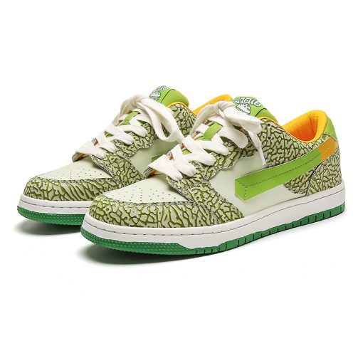 Niche Design Casual Shoes Green (2)