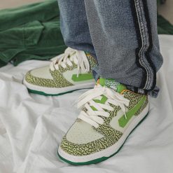 Niche Design Casual Shoes Green (4)