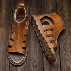 Velcro Breathable Cutout Sandals-MA0620695 (2)