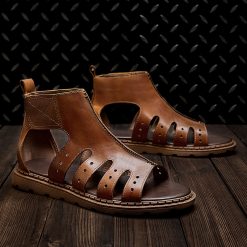 Velcro Breathable Cutout Sandals-MA0620695 (5)