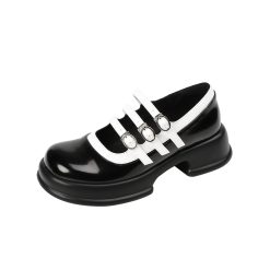 Women-Black-and-White-Leather-Shoes-01