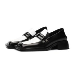 Women-Black-and-White-Loafers-01