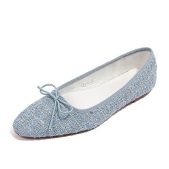 Women Bow Plaid Flat Shoes-WA1123095 (1)