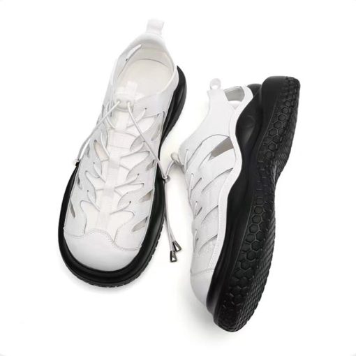 Women Lace-up Cutout Casual Shoes-WA0221695 (6)