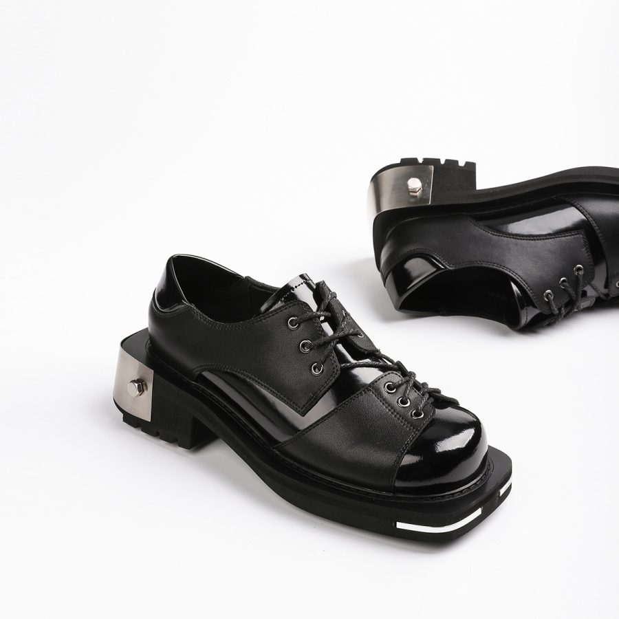 Women Metal Leather Shoes - Image 5