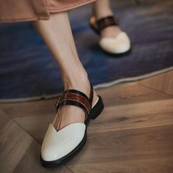 Women Round Toe Cutout Sandals-WA0724207 (2)