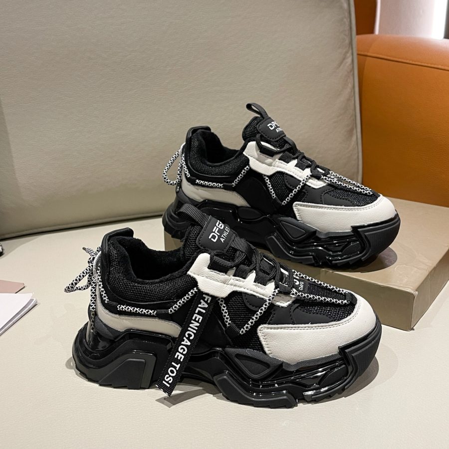 Women Fashion Lace Up Sneakers - Image 3