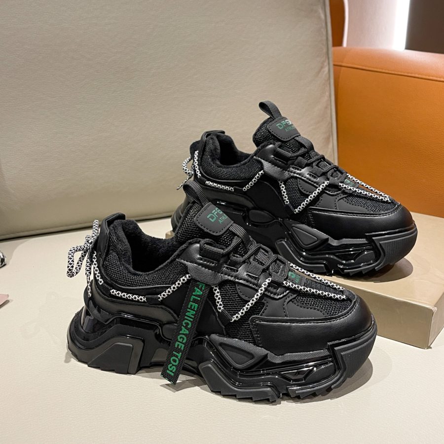 Women Fashion Lace Up Sneakers - Image 4