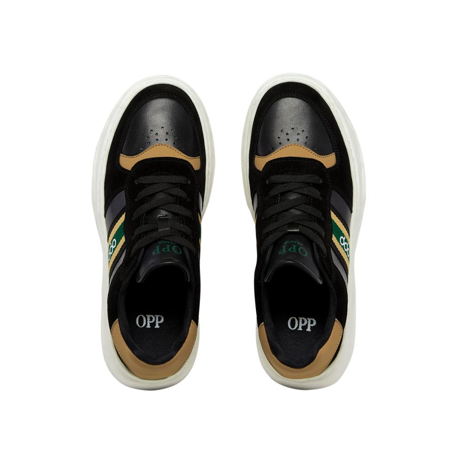 Lace-Up Suede Casual Black - Image 5